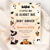 Invitation Baby shower d'Halloween de Little Boo Ghost Citrou