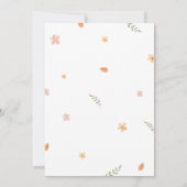 Invitation Baby shower d'Halloween de Little Boo rose (Dos)