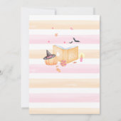 Invitation Baby shower d'Halloween de Little Boo rose (Dos)