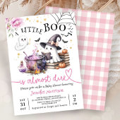 Invitation Baby shower d'Halloween de Little Boo rose