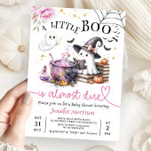 Invitation Baby shower d'Halloween de Little Boo rose