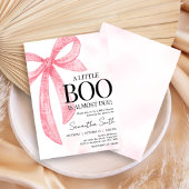 Invitation Baby shower d'Halloween de petite fille rose