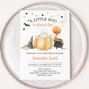 Invitation Baby shower d'Halloween du petit Citrouille Boo