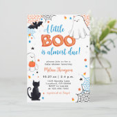Invitation Baby shower d'Halloween du petit garçon (Debout devant)