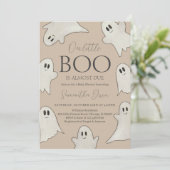 Invitation Baby shower d'Halloween éffrayant (Debout devant)