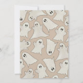 Invitation Baby shower d'Halloween éffrayant (Dos)