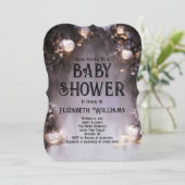 Invitation Baby shower d'Halloween Ghost (Debout devant)