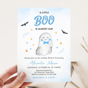 Invitation Baby shower d'Halloween Ghost