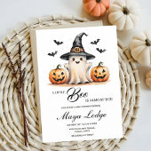 Invitation Baby shower d'Halloween Ghost