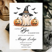 Invitation Baby shower d'Halloween Ghost