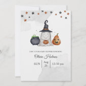 Invitation Baby shower d'Halloween Ghost (Devant)