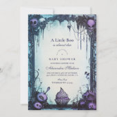 Invitation Baby shower d'Halloween gothique (Devant)