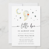 Invitation Baby shower d'Halloween Little Boo Cute Ghost (Devant)