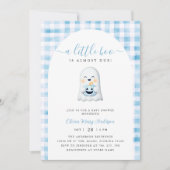 Invitation Baby shower d'Halloween Little Ghost (Devant)