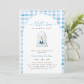 Invitation Baby shower d'Halloween Little Ghost (Debout devant)
