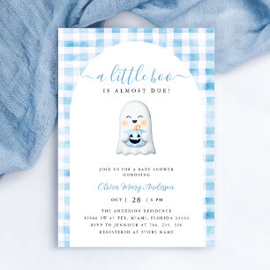 Invitation Baby shower d'Halloween Little Ghost