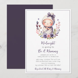 Invitation Baby shower d'Halloween maman