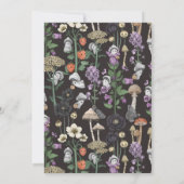 Invitation Baby shower d'Halloween moderne Black Ghosts (Dos)