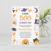 Invitation Baby shower d'Halloween neutre pour les femmes (Debout devant)