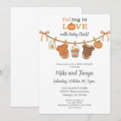 Invitation Baby shower d'Halloween ou d'automne de la ligne d (Devant / Derrière)