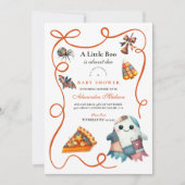 Invitation Baby shower d'Halloween Patchwork (Devant)