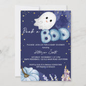 Invitation Baby shower d'Halloween regarder un garçon mignon  (Devant)