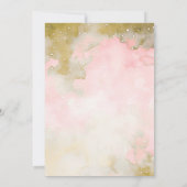 Invitation Baby shower d'Halloween Un Petit Bébé Rose BOO (Dos)