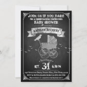 Invitation Baby shower d'Halloween vintage (Devant)