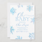 Invitation Baby shower d'hiver (Devant)