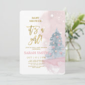 Invitation Baby shower d'hiver (Debout devant)