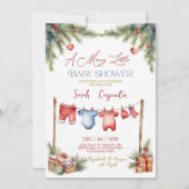 Invitation Baby shower d'hiver (Devant)