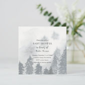 Invitation baby shower d'hiver (Debout devant)