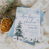 Invitation Baby shower d'hiver