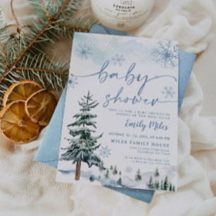 Invitation Baby shower d'hiver
