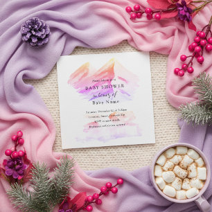 Invitation baby shower d'hiver