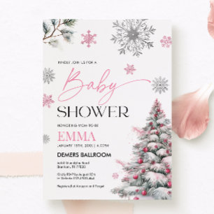 Invitation Baby shower d'hiver