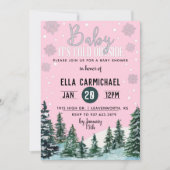 Invitation Baby shower d'hiver (Devant)