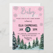 Invitation Baby shower d'hiver (Devant / Derrière)