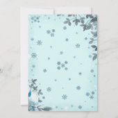 Invitation Baby shower d'hiver (Dos)