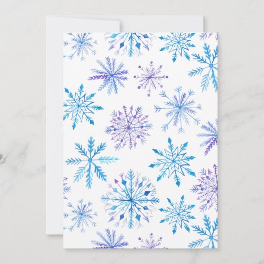 Invitation Baby shower d'hiver (Dos)