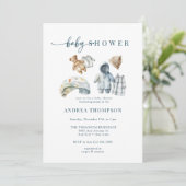 Invitation Baby shower d'hiver (Debout devant)