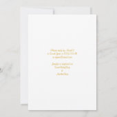 Invitation Baby shower d'hiver | Blanc rose or (Dos)