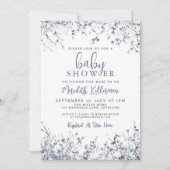 Invitation Baby-Shower d'hiver botanique (Devant)
