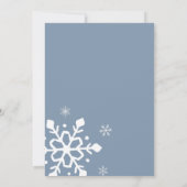 Invitation Baby shower d'hiver de Boho | Snowflake Wonderland (Dos)