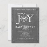Baby shower D'Hiver De Joy Chalk Snowflake