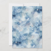 Invitation Baby shower d'hiver de la famille Pengu (Dos)