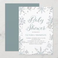 Baby shower d'hiver de la Parties scintillant des 