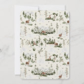 Invitation Baby shower d'hiver de l'attente précoce de la fam (Dos)