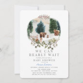 Invitation Baby shower d'hiver de l'attente précoce de la fam (Devant)
