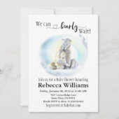Invitation Baby shower d'hiver de l'ours polaire (Devant)